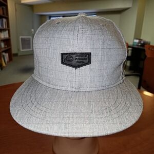 Miniso Stitched Leather Patch Snapback Hat Cap